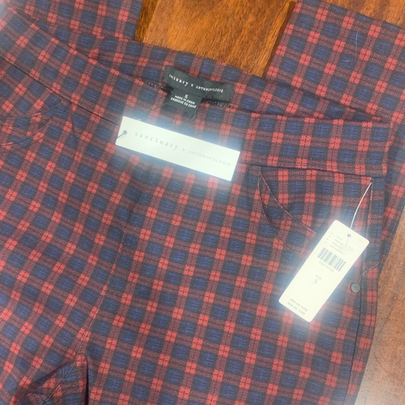 NWT Sanctuary by Anthropologie Checkered Stretch Leggings Small - Picture 4 of 9